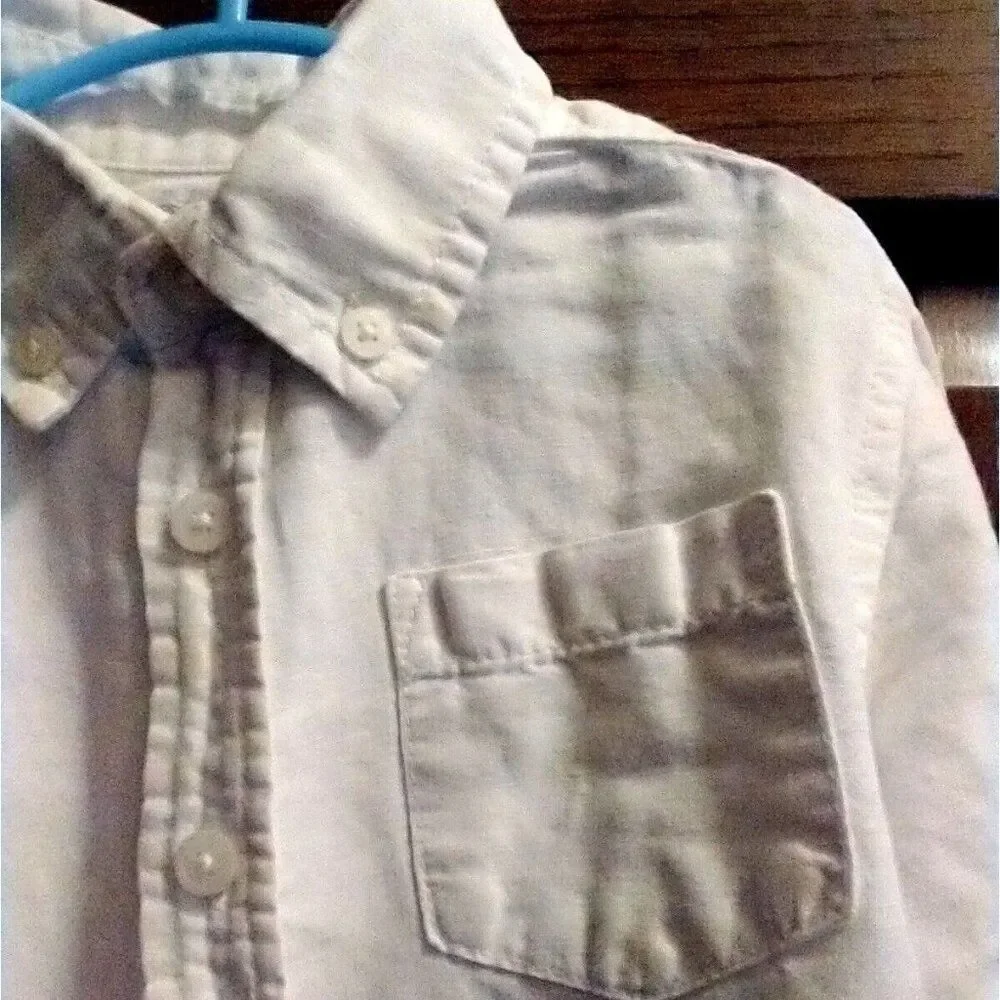 XS Gymboree White Button Down Shirt
